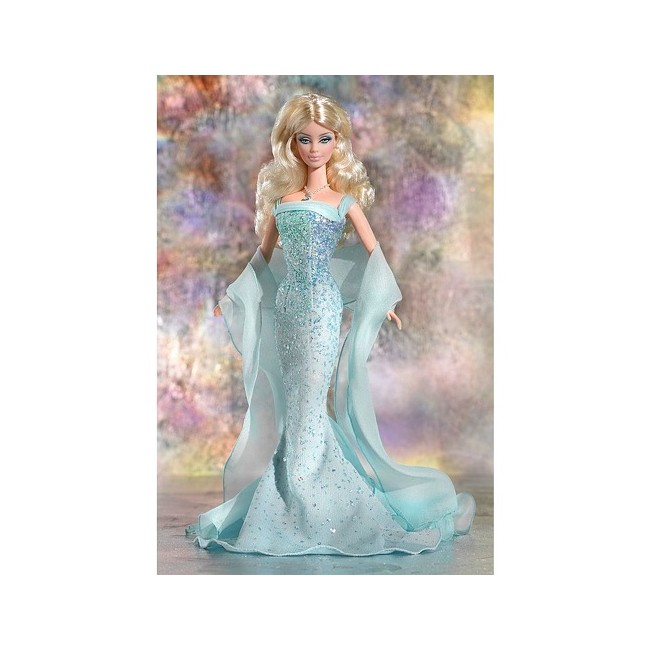 My Favourite Doll - Birthstone Barbie MARCH Aquamarine