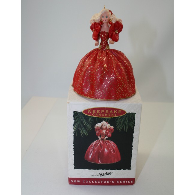 1993 holiday barbie hallmark ornament value