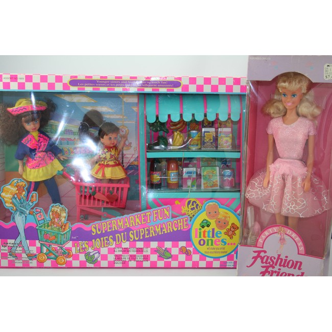 barbie doll supermarket set