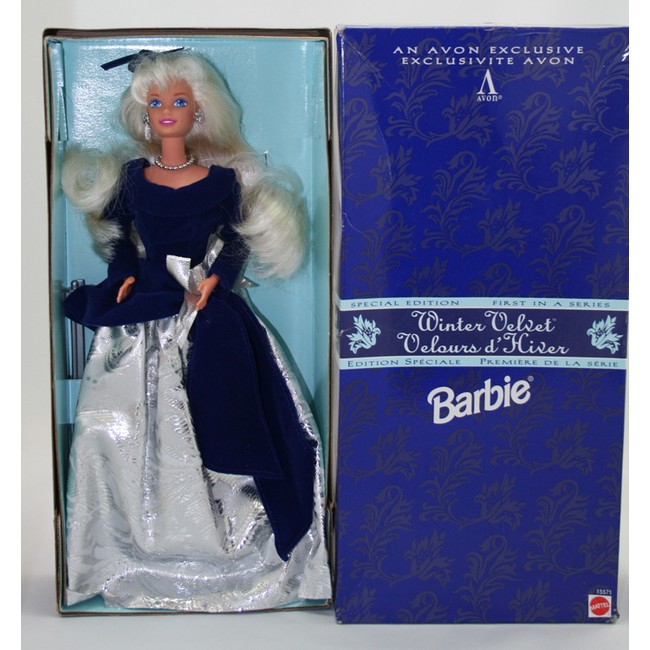 avon winter velvet barbie worth